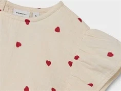 Name It turtledove hjerter musselin top